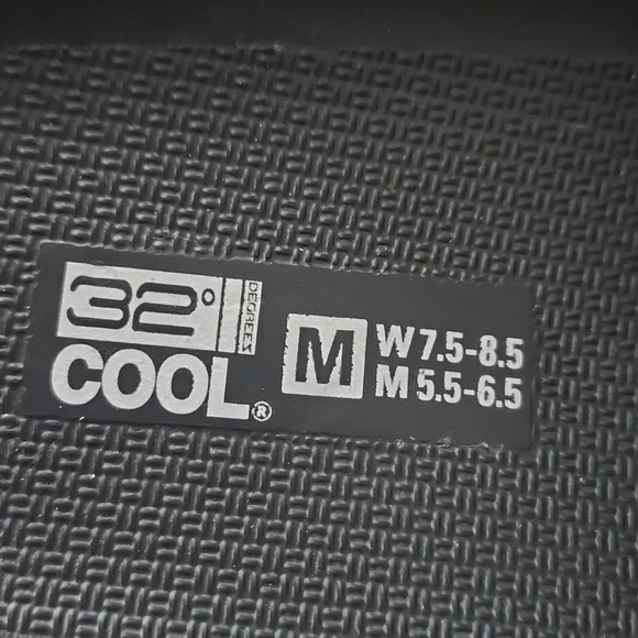 32° Degree Cool Black Open-Toe Slides - Picture 3 of 4